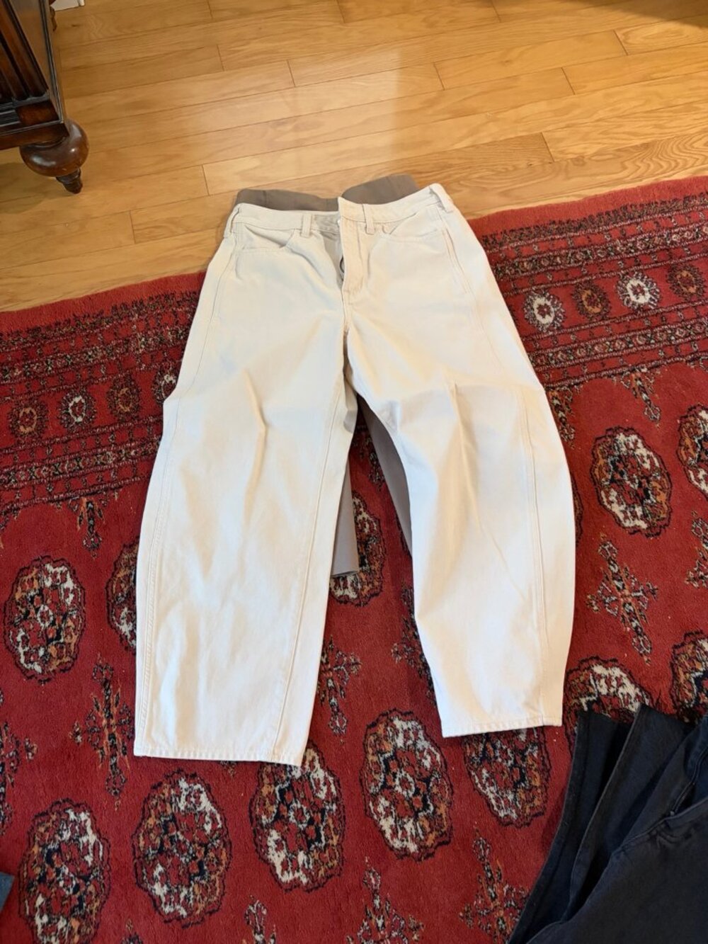 J.Crew Cream Cropped Wide Leg Jeans Size 28
